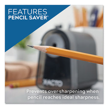 X-ACTO® Model 19501 Mighty Mite Home Office Electric Pencil Sharpener, Ac-powered, 3.5 X 5.5 X 4.5, Black-gray-smoke freeshipping - TVN Wholesale